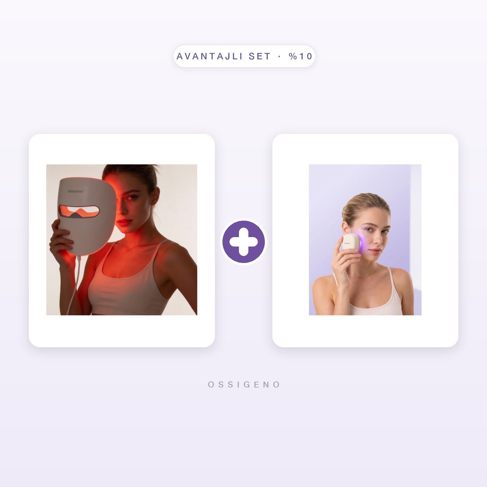 Set: HyperBeam X LED Maske + LiteButton AP24 Sivilce Patch