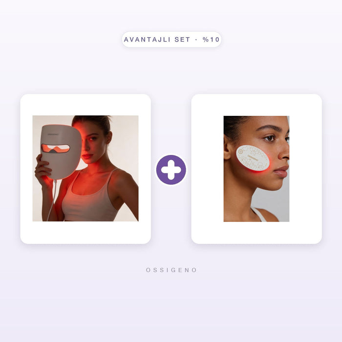 Set: HyperBeam X LED Maske + FlexGlow FLEX830 Terapi Patch