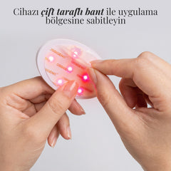 Ossigeno FlexGlow FLEX830 çift taraflı bant ile uygulama bölgesine sabitleme – görsel 6