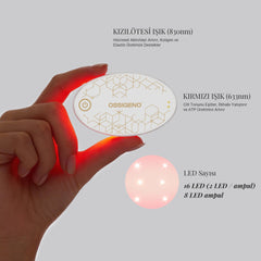 Ossigeno FlexGlow FLEX830 633nm kırmızı ve 830nm kızılötesi ışık, 16 LED – görsel 5