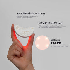 LumiWink LED göz pedi: 830 nm kızılötesi ve 633 nm kırmızı ışık, 24 LED – görsel 4